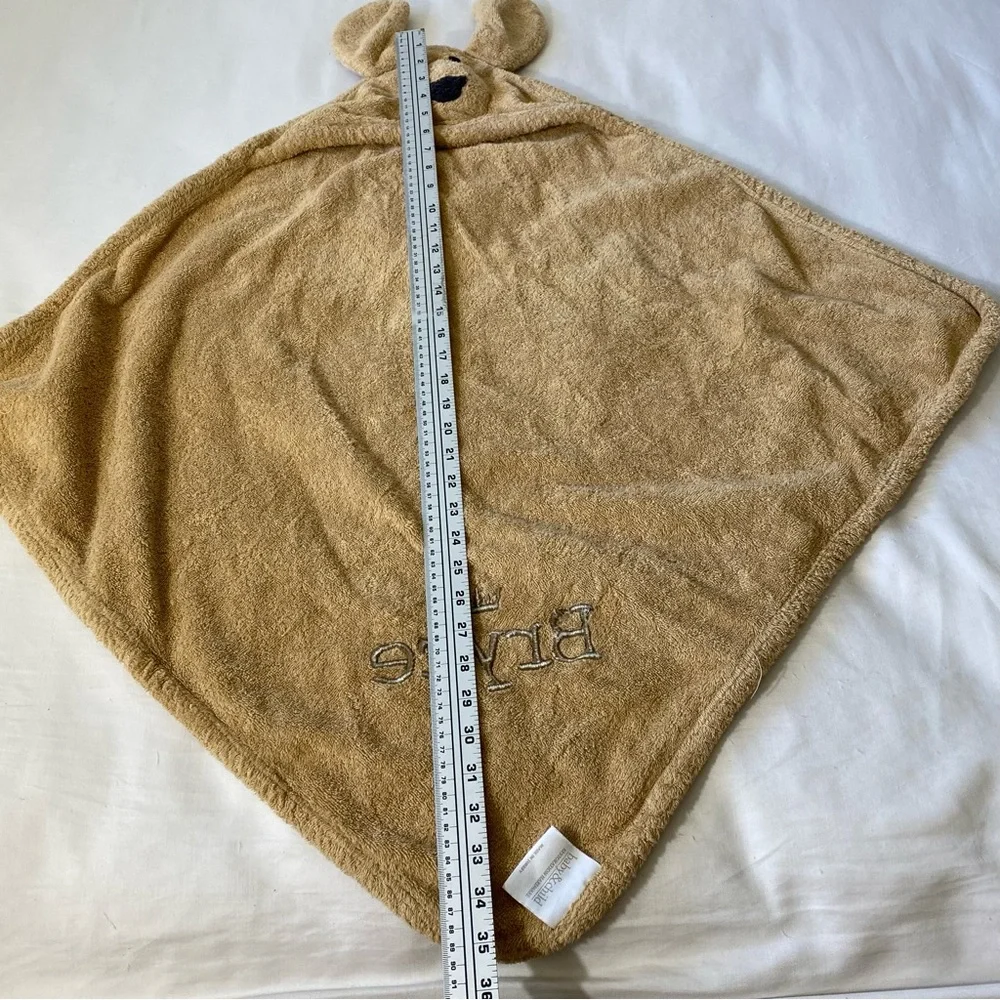 Restoration Hardware Baby and Child Brown Dog Hooded Towel Baby Bryce